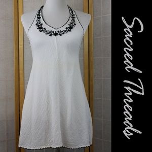 Sacred Threads BOHO Gauze Cotton Mini Dress/Top